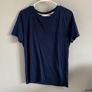 Pink dark blue shirt